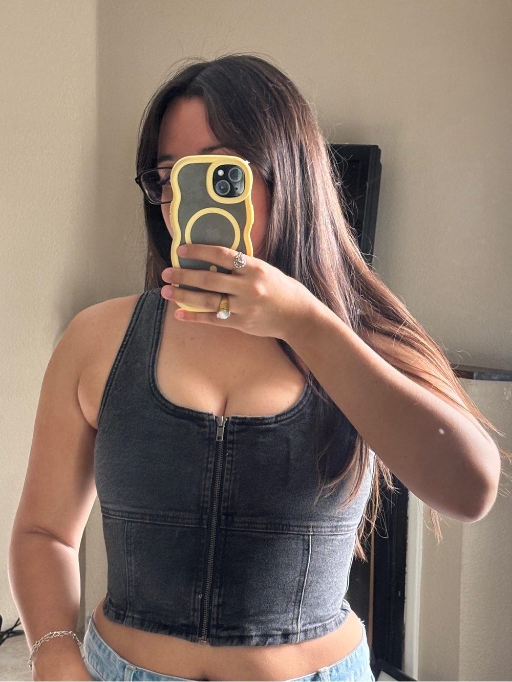 Dark Grey Cotton On Denim Vest 🖤🩶 - Picture 2 of 5